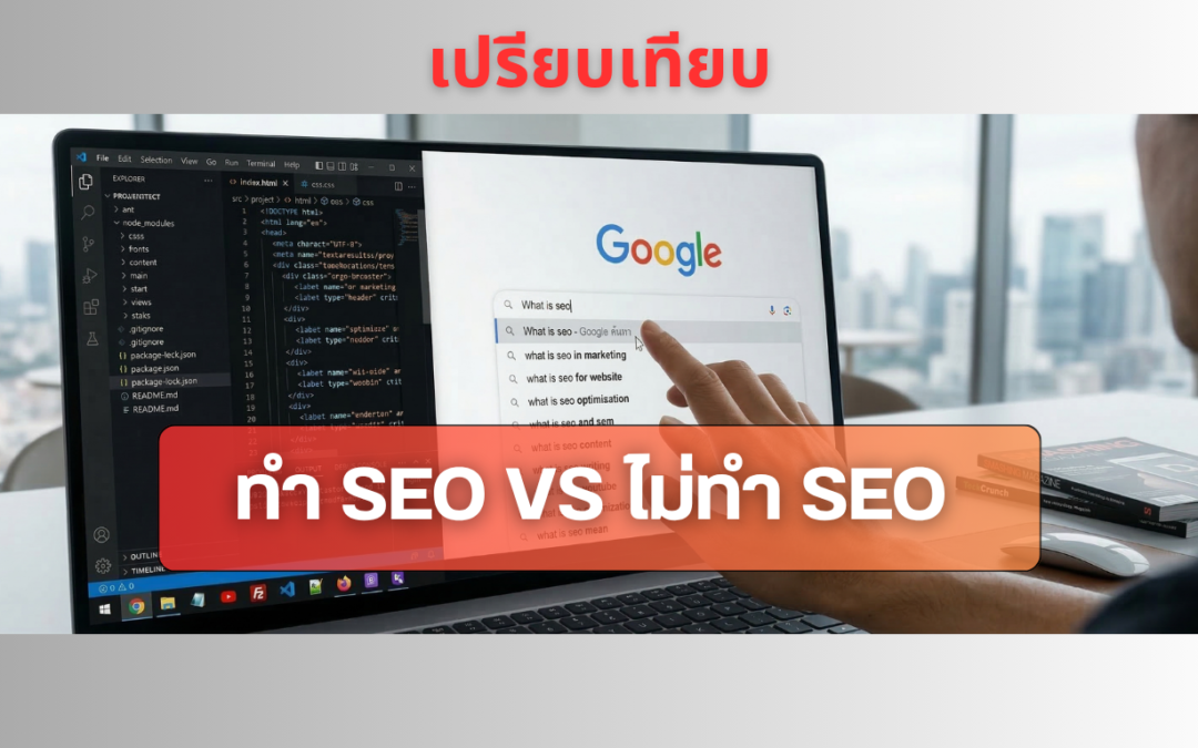 เปรียบเทียบ การทำ seo vs ไม่ทำ seo